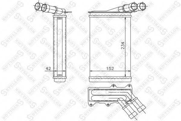 STELLOX 1035005SX Теплообмінник, опалення салону