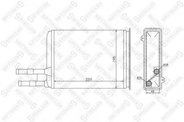 STELLOX 1035025SX Теплообмінник, опалення салону