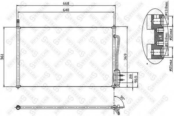 STELLOX 1045001SX Конденсатор, кондиціонер