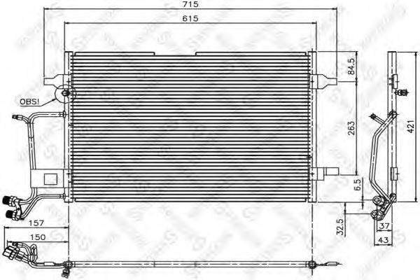 STELLOX 1045006SX Конденсатор, кондиціонер