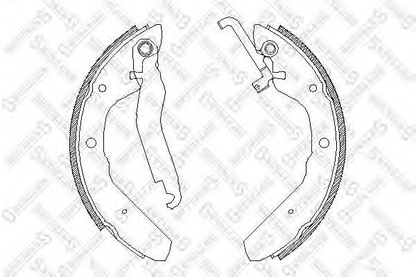 STELLOX 414100SX Комплект гальмівних колодок