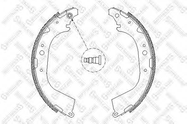 STELLOX 661101SX Комплект гальмівних колодок