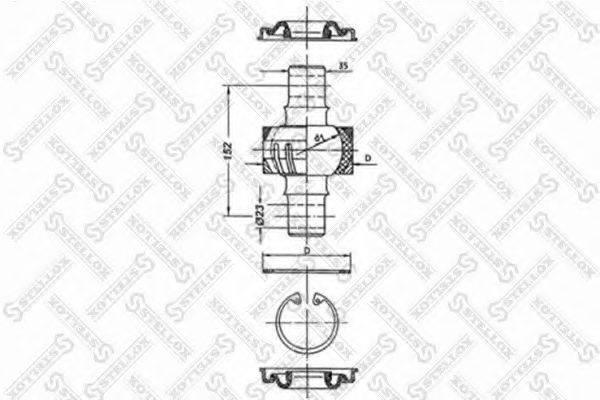 STELLOX 8412002SX ремонтний комплект, важіль підвіски