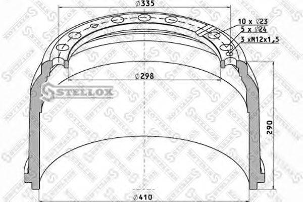 STELLOX 8500106SX Гальмівний барабан