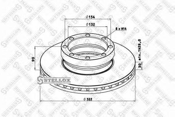 STELLOX 8500760SX гальмівний диск