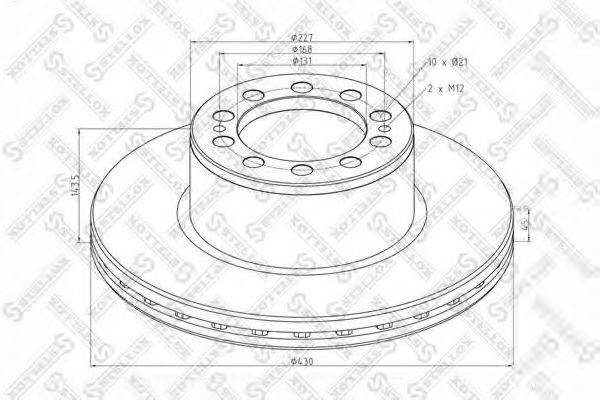 STELLOX 8500824SX гальмівний диск