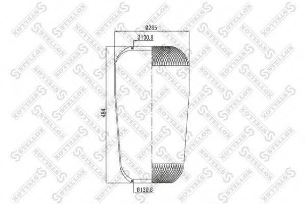 STELLOX 9007370SX Кожух пневматичної ресори