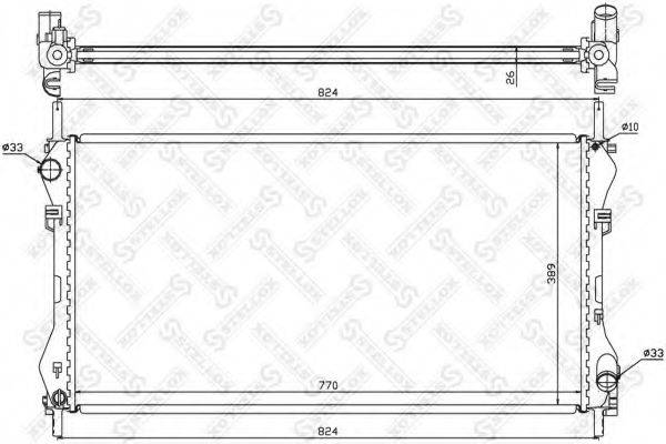 STELLOX 1025375SX Радіатор, охолодження двигуна