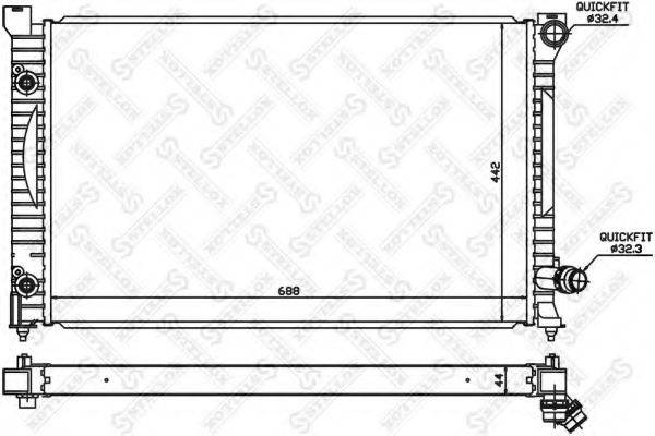 STELLOX 1025527SX Радіатор, охолодження двигуна