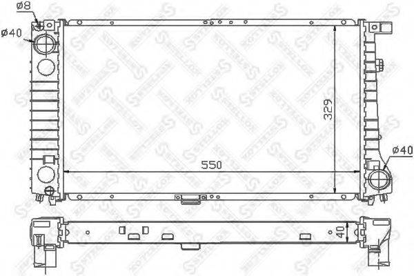 STELLOX 1025570SX Радіатор, охолодження двигуна