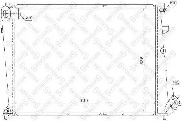 STELLOX 1025651SX Радіатор, охолодження двигуна