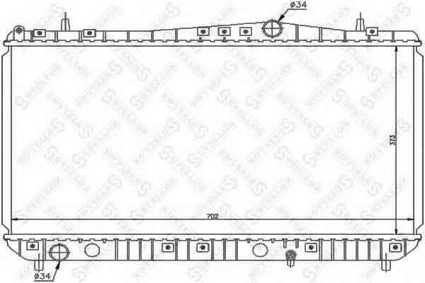 STELLOX 1025688SX Радіатор, охолодження двигуна