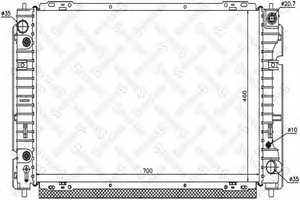 STELLOX 1025775SX Радіатор, охолодження двигуна