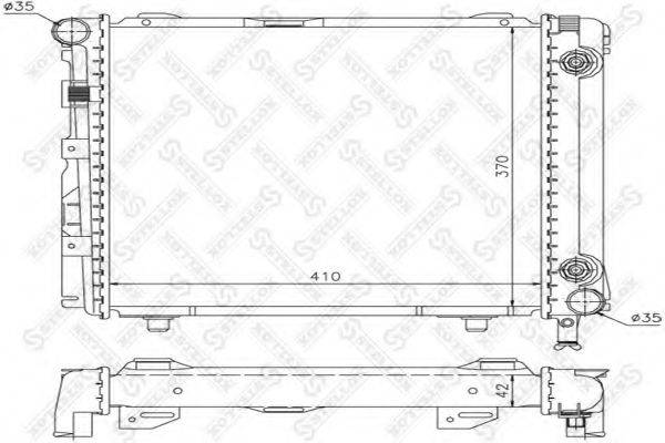 STELLOX 1025890SX Радіатор, охолодження двигуна