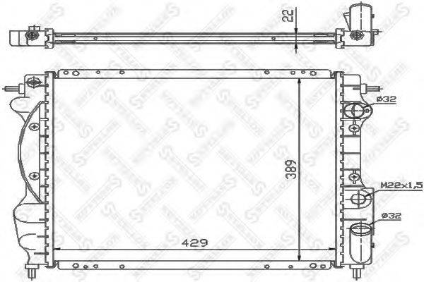 STELLOX 1026213SX Радіатор, охолодження двигуна