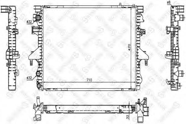 STELLOX 1026429SX Радіатор, охолодження двигуна