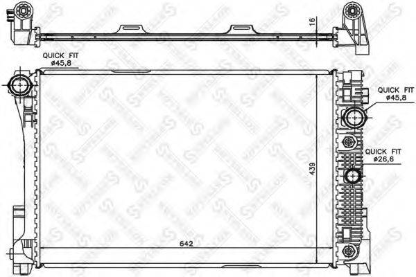 STELLOX 1026554SX Радіатор, охолодження двигуна