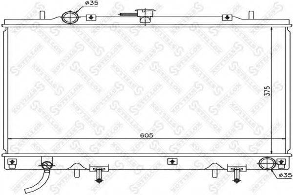 STELLOX 1026690SX Радіатор, охолодження двигуна