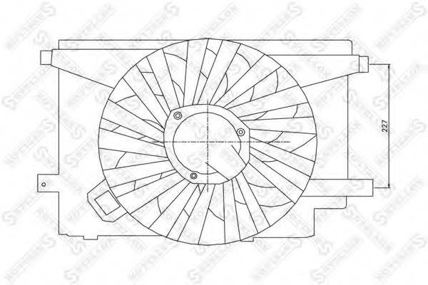 STELLOX 2999062SX Вентилятор, охолодження двигуна