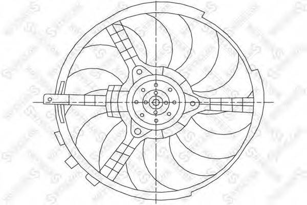 STELLOX 2999084SX Вентилятор, охолодження двигуна
