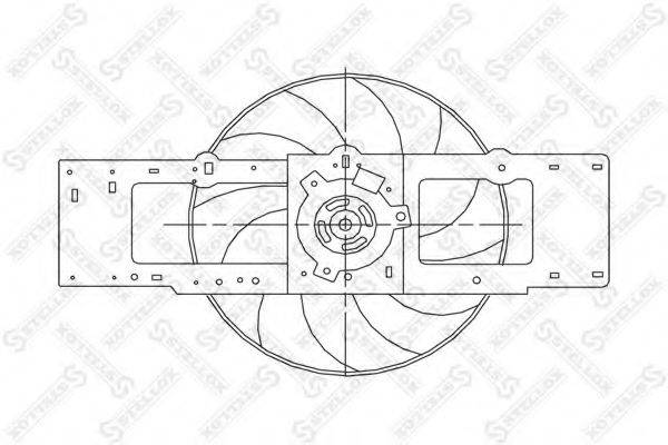 STELLOX 2999273SX Вентилятор, охолодження двигуна