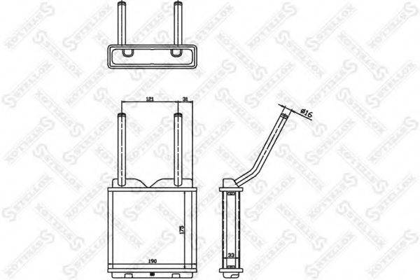 STELLOX 1035010SX Теплообмінник, опалення салону