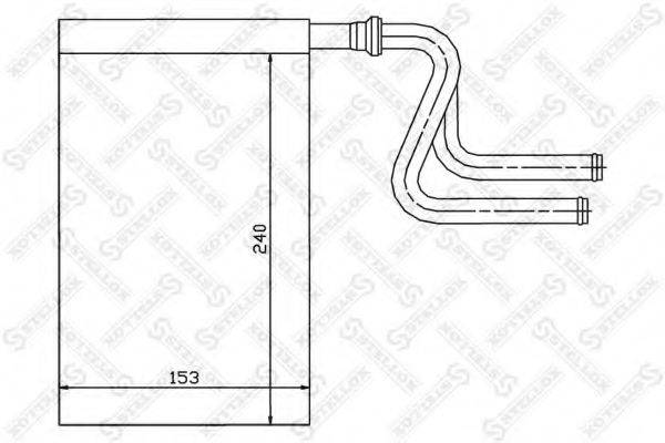 STELLOX 1035024SX Теплообмінник, опалення салону