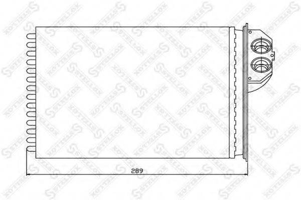 STELLOX 1035091SX Теплообмінник, опалення салону