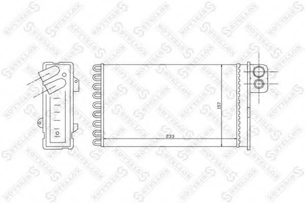 STELLOX 1035092SX Теплообмінник, опалення салону