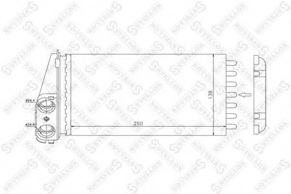 STELLOX 1035096SX Теплообмінник, опалення салону