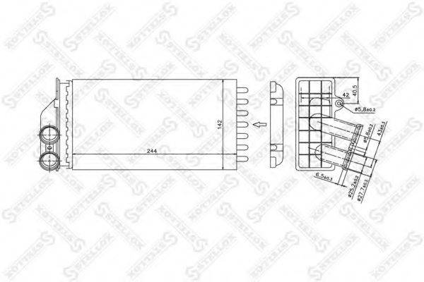 STELLOX 1035103SX Теплообмінник, опалення салону