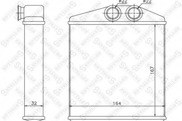 STELLOX 1035121SX Теплообмінник, опалення салону