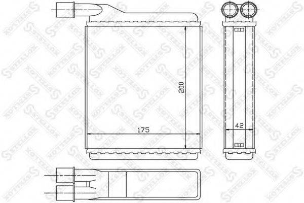 STELLOX 1035125SX Теплообмінник, опалення салону