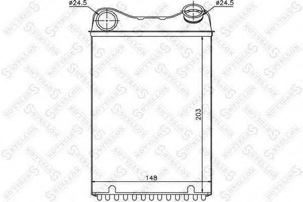 STELLOX 1035165SX Теплообмінник, опалення салону