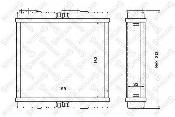 STELLOX 1035216SX Теплообмінник, опалення салону