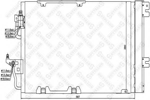 STELLOX 1045019SX Конденсатор, кондиціонер