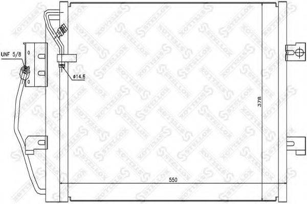 STELLOX 1045122SX Конденсатор, кондиціонер