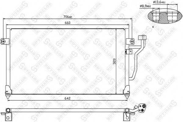 STELLOX 1045137SX Конденсатор, кондиціонер