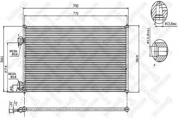 STELLOX 1045188SX Конденсатор, кондиціонер