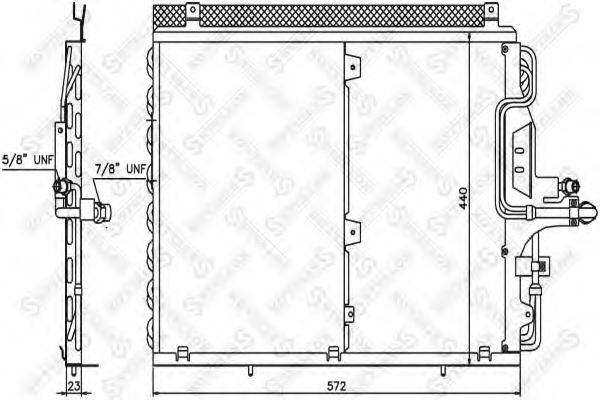 STELLOX 1045318SX Конденсатор, кондиціонер