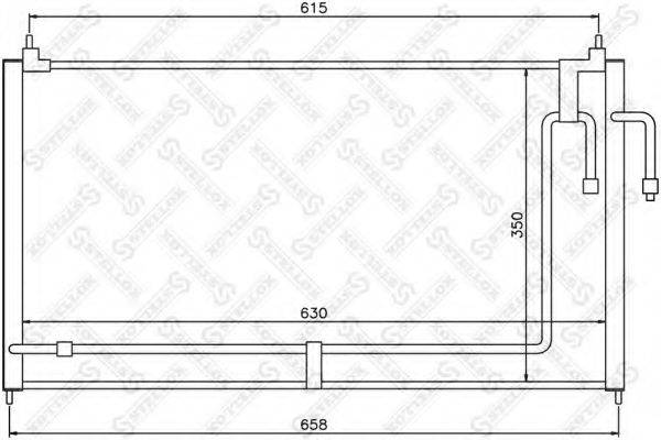 STELLOX 1045481SX Конденсатор, кондиціонер