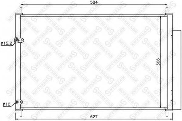 STELLOX 1045568SX Конденсатор, кондиціонер