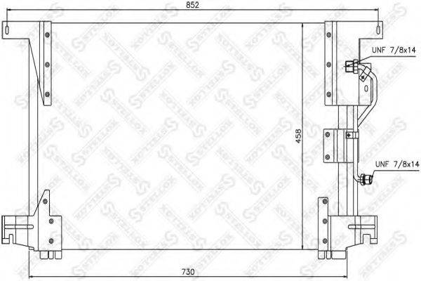 STELLOX 8739102SX Конденсатор, кондиціонер