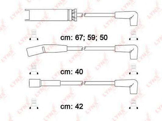 LYNXAUTO SPC1816 Комплект дротів запалювання