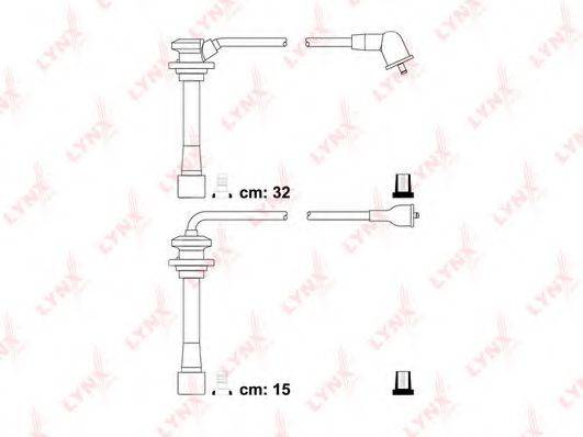 LYNXAUTO SPC4407 Комплект дротів запалювання