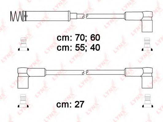 LYNXAUTO SPC5908 Комплект дротів запалювання