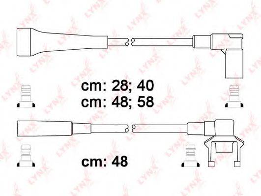 LYNXAUTO SPC7802 Комплект дротів запалювання