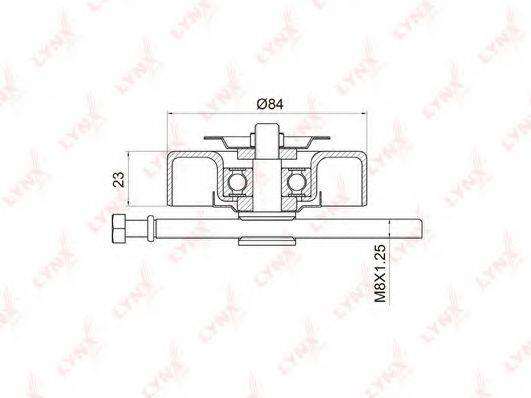 LYNXAUTO PB5017 Натяжний ролик, полікліновий ремінь