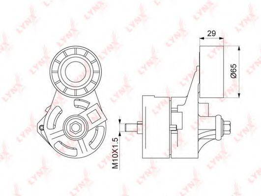 LYNXAUTO PT3255 Натягувач ременя, клинового зубча