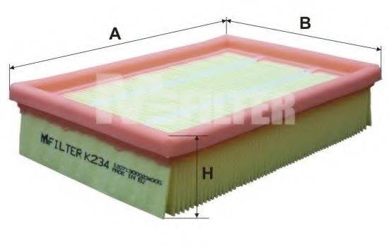 MFILTER K234 Повітряний фільтр